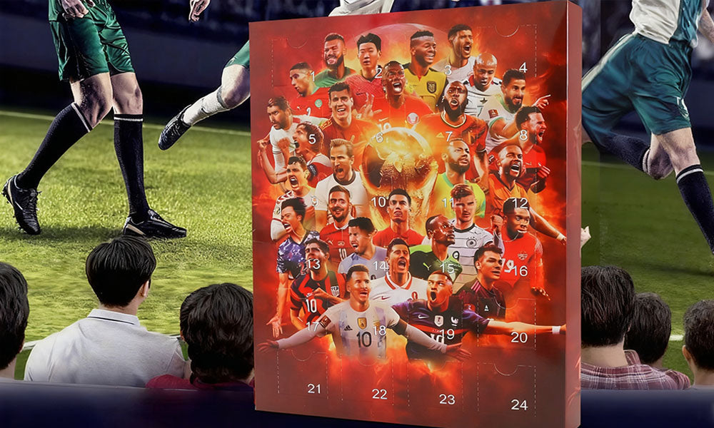 Football Advent Calendar with Mini Figures – Christmas Countdown Gift Set for Boys