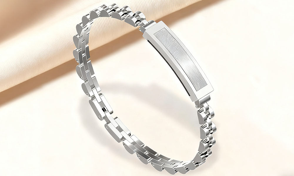 Elegant Women’s Smart Bracelet with Heart Rate Sleep & Stress Monitoring