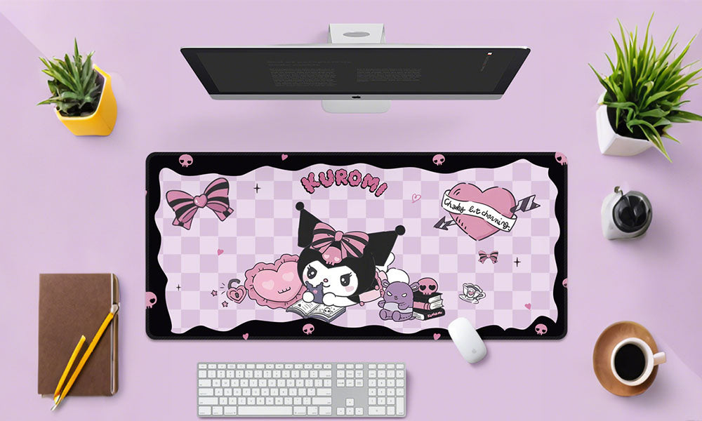 Large Cartoon Desk Mat for Office and Gaming