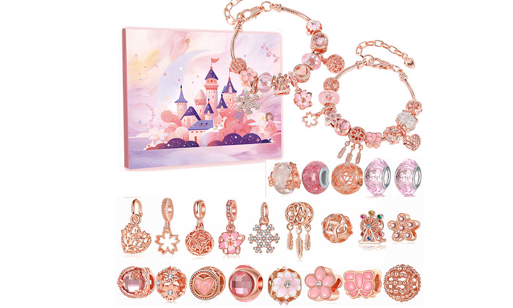Christmas Advent Calendar DIY Charm Bracelets Jewelry Making Kit