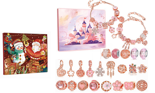 Christmas Advent Calendar DIY Charm Bracelets Jewelry Making Kit