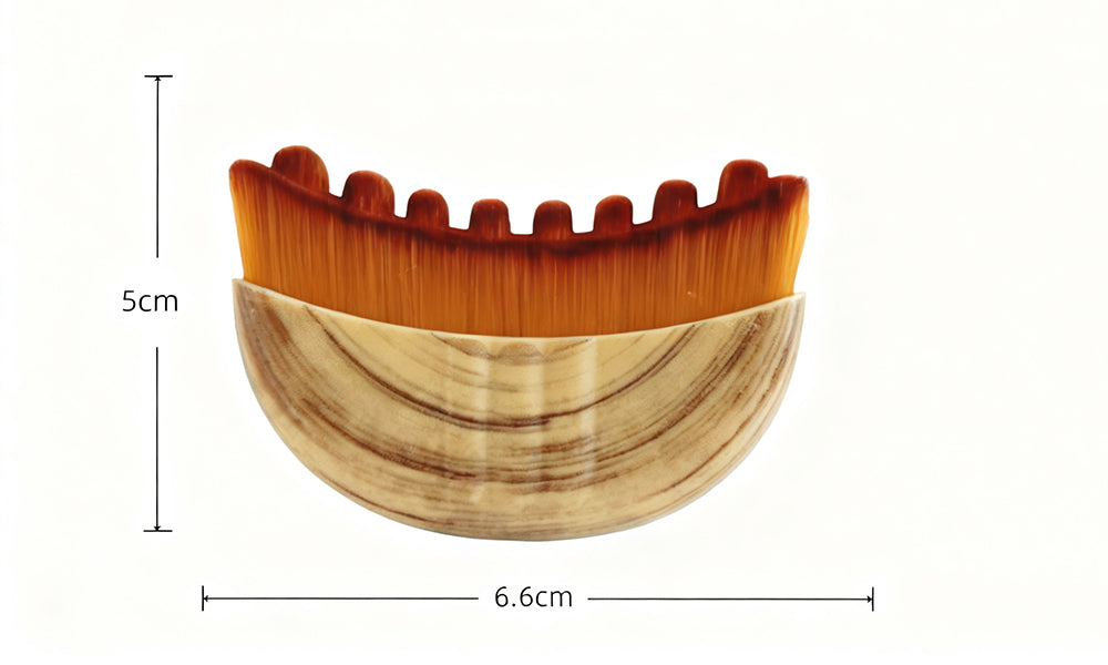 2Pcs Lymphatic Contour Face Brushes Jawline Sculpting Drainage Massage Makeup Brush for Face Chin