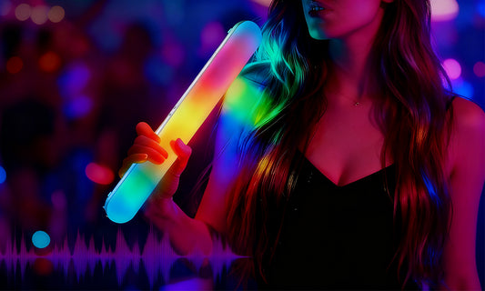 Adjustable Handheld RGB LED Fill Light with Tripod Sound-Reactive Ambient Light