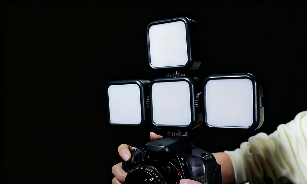 Mini RGB Video Fill Light Kit Adustable Fill Light for Vlog Photograph Live Stream