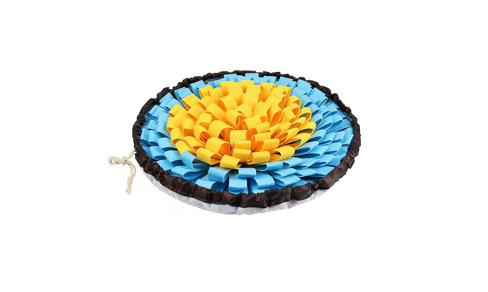 Dog Snuffle Mat Slow Feeder Puzzle Toy for Mental Enrichment and Interactive Play