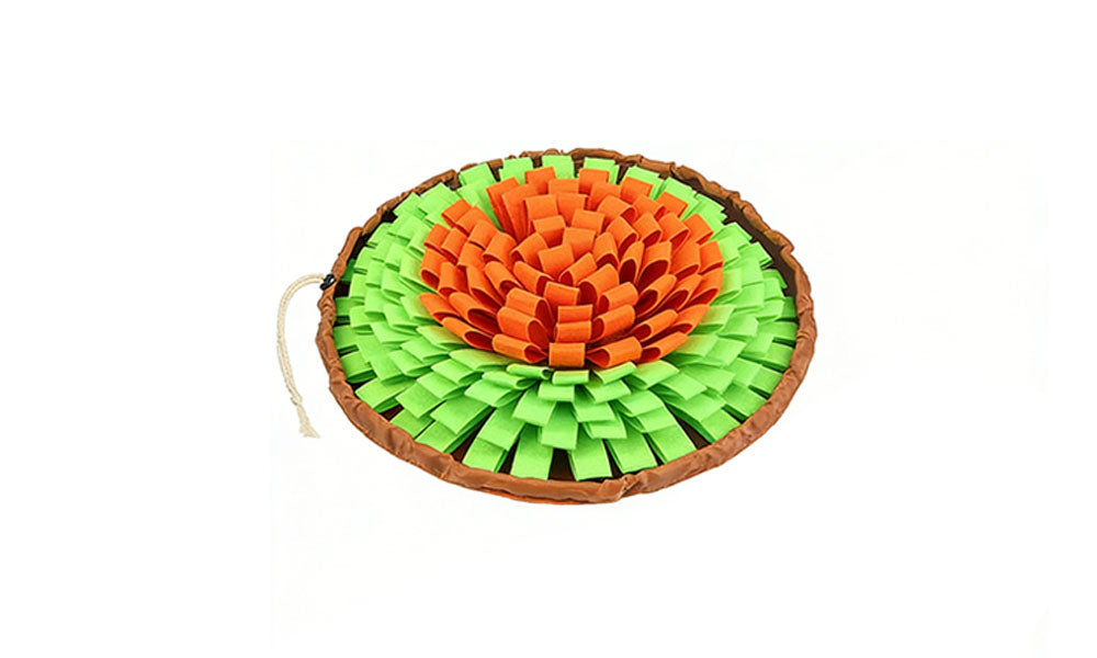 Dog Snuffle Mat Slow Feeder Puzzle Toy for Mental Enrichment and Interactive Play