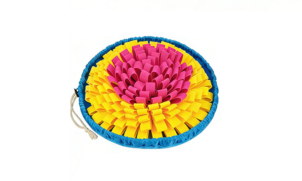 Dog Snuffle Mat Slow Feeder Puzzle Toy for Mental Enrichment and Interactive Play