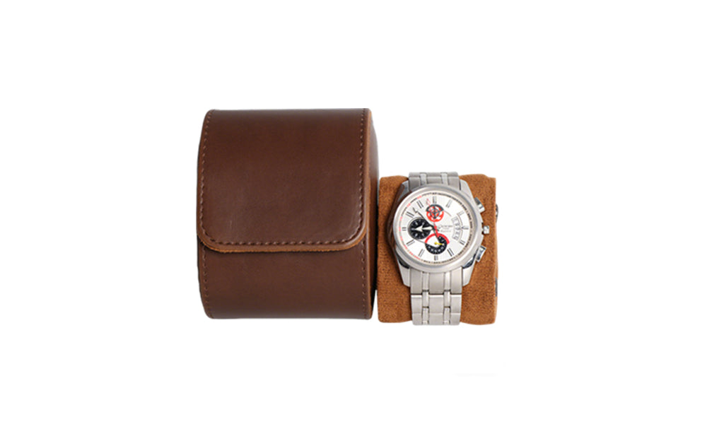 PU Leather Watch Roll Storage Case Portable Travel Watch Pouch