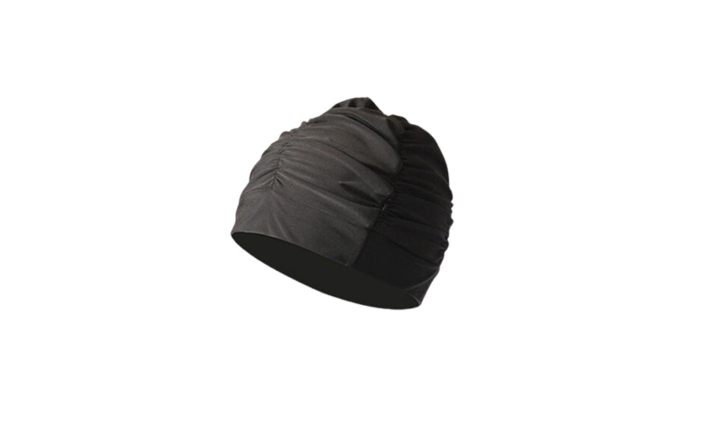2PCS Unisex Pleated Swim Cap Soft Elastic Quick-Dry Pool & Beach Hat
