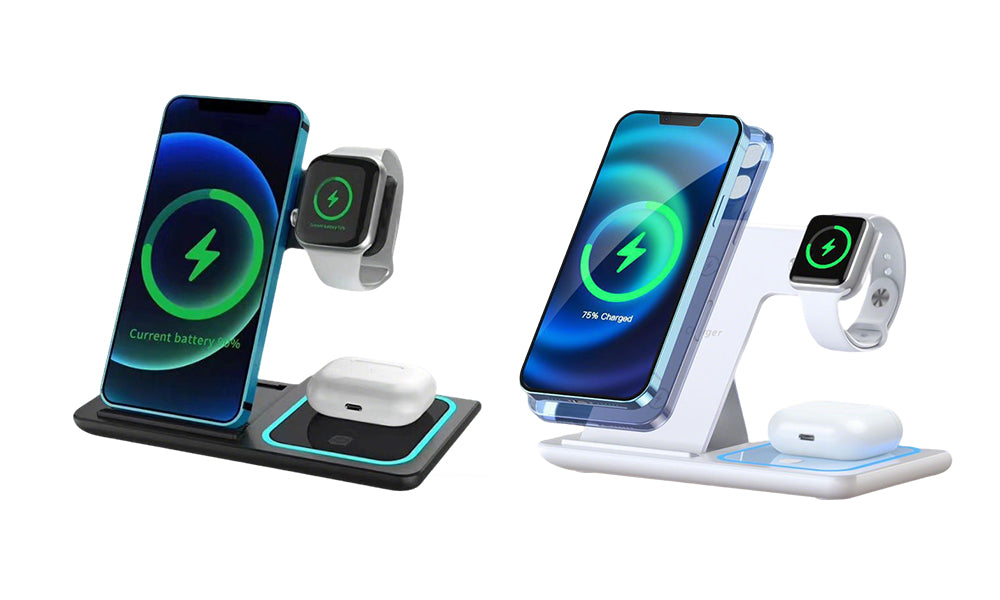 3-in-1 Foldable Wireless Charging Stand for Phone Apple Watch & AirPods