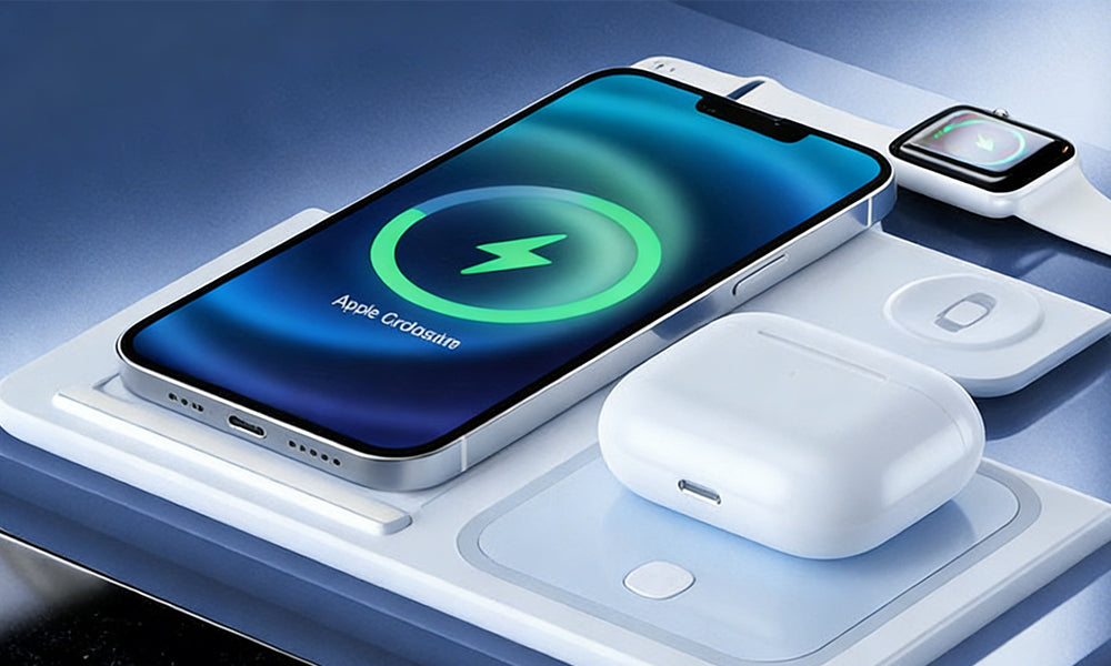 3-in-1 Foldable Wireless Charging Stand for Phone Apple Watch & AirPods