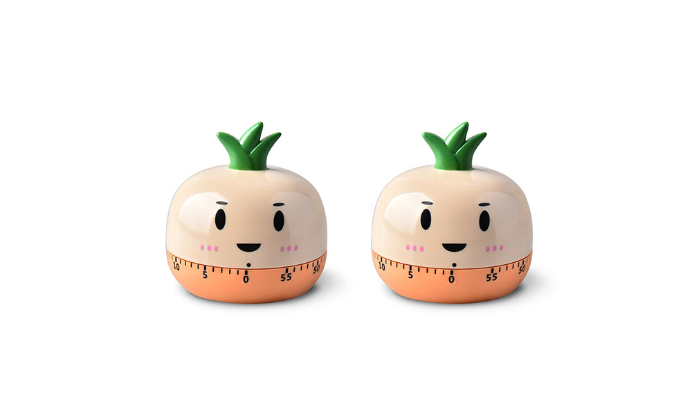 2Pcs Animal Mechanical Timer for Kitchen & Study 60-Min Countdown Clock