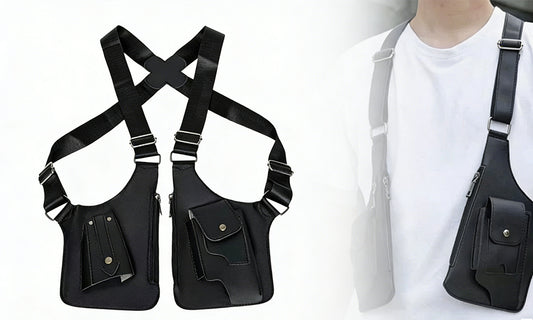Anti-Theft Underarm Shoulder Bag Concealed Crossbody Chest Sling Bag