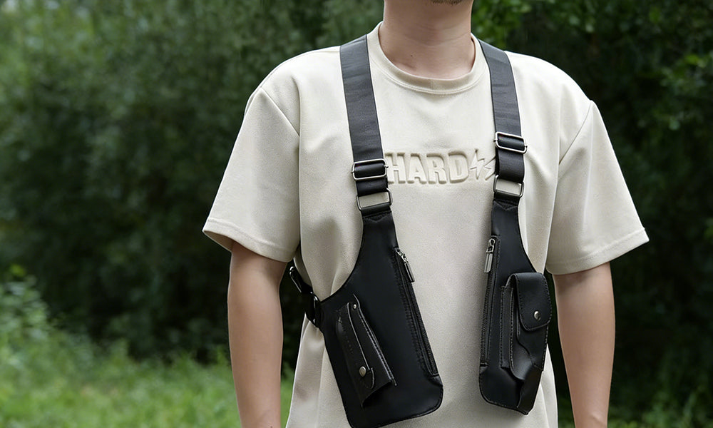 Anti-Theft Underarm Shoulder Bag Concealed Crossbody Chest Sling Bag