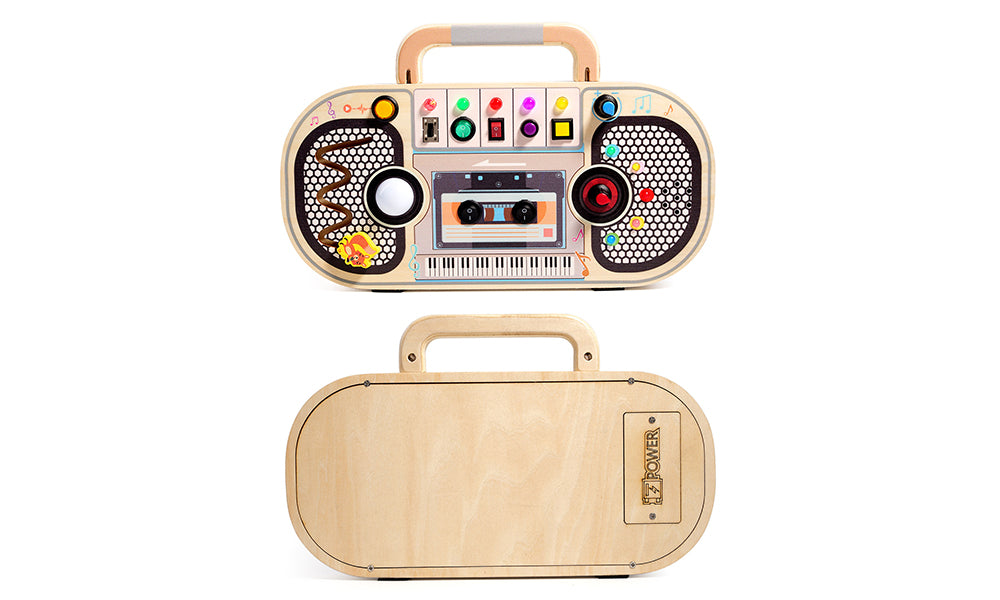 Wooden Montessori Busy Board Sensory Toy with Music Light Switch for Kids Learning