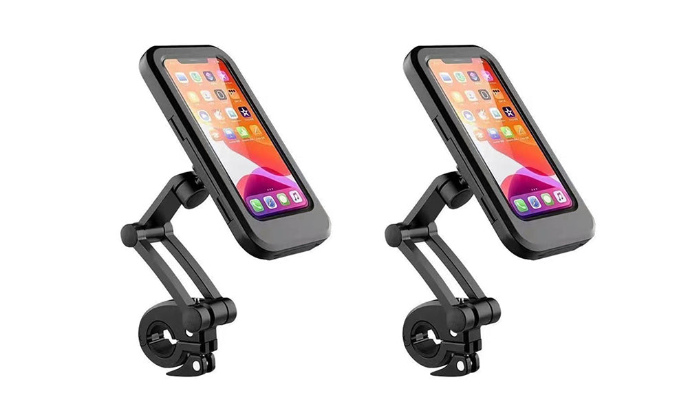 Waterproof Motorcycle Phone Mount Holder for Bike Scooter Handlebar