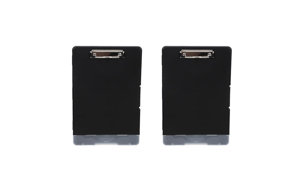 2Pcs Clipboard with Storage Case Plastic A4 with Pen Holder for School Office