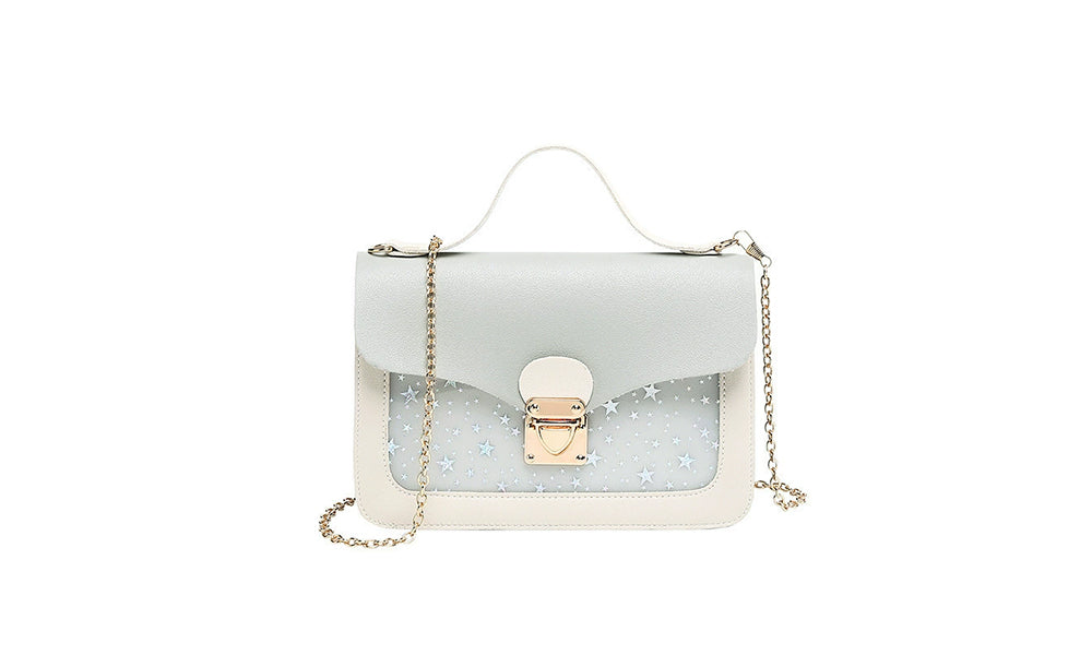 Flip Lock Clasp Sequins Handbag Shoulder Crossbody Bag for Little Girl