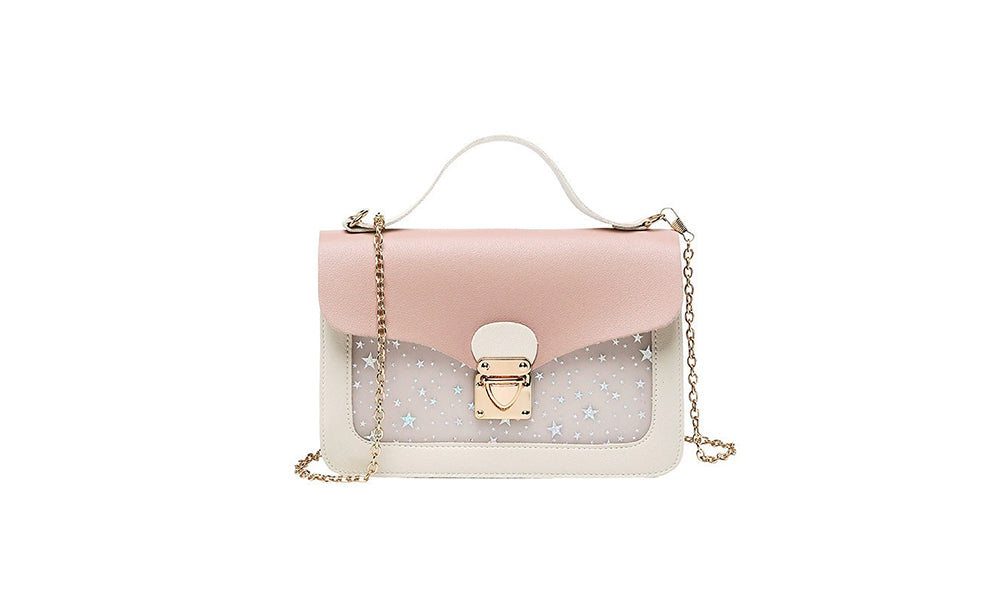 Flip Lock Clasp Sequins Handbag Shoulder Crossbody Bag for Little Girl