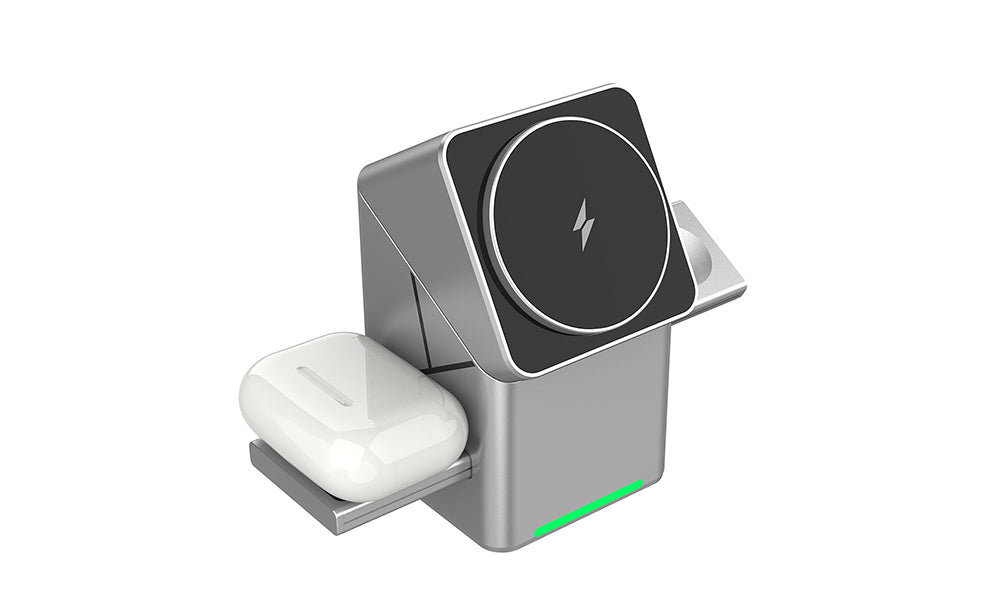 3 in 1 Magnetic Wireless Charger 15W for iPhone Apple Watch AirPods Qi2 Stand