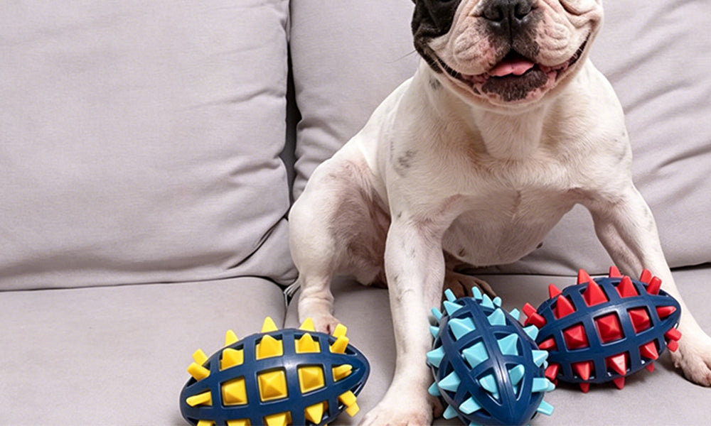 3Pcs Dog Chew Toys for Aggressive Chewers Squeaky TPR Pet Toys