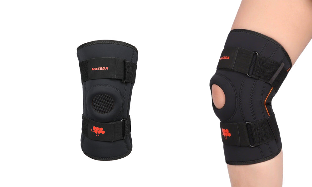 1/2PCS Adjustable Knee Brace Support with Spring Stabilizers for Sports Hiking Running