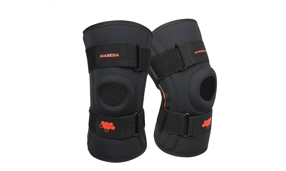 1/2PCS Adjustable Knee Brace Support with Spring Stabilizers for Sports Hiking Running