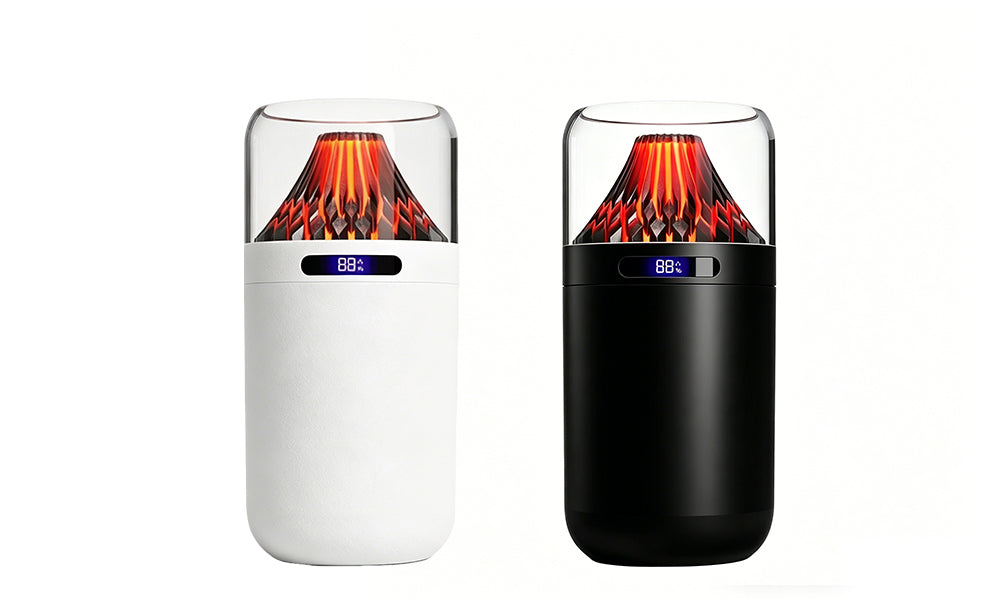 Volcano Humidifier Rechargeable Aroma Diffuser LED Night Light for Home Car