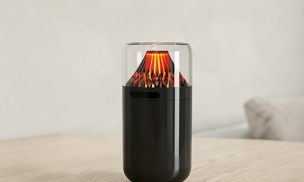 Volcano Humidifier Rechargeable Aroma Diffuser LED Night Light for Home Car