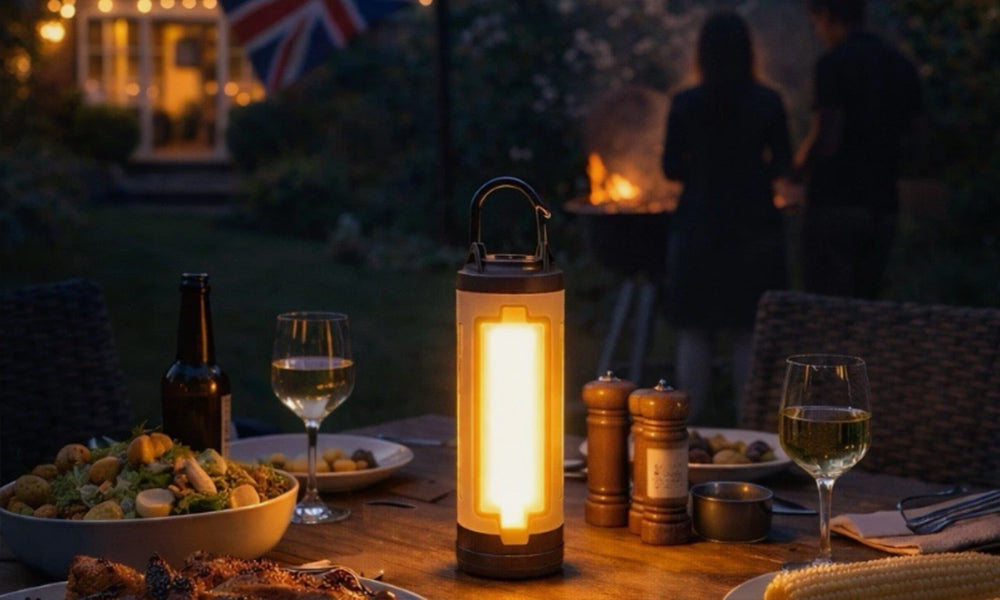 Rechargeable LED Camping Lantern Foldable Tent Light for Outdoor Emergency