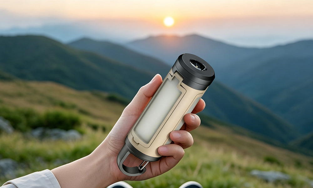Rechargeable LED Camping Lantern Foldable Tent Light for Outdoor Emergency