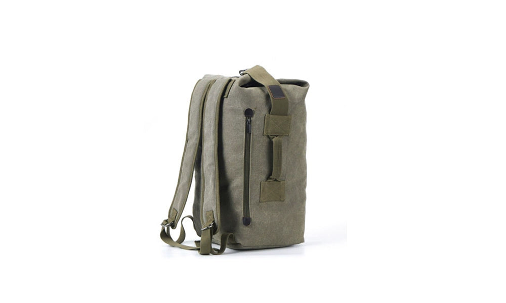 Large Capacity Canvas Backpack Men Travel Rucksack Laptop School Outdoor Bag