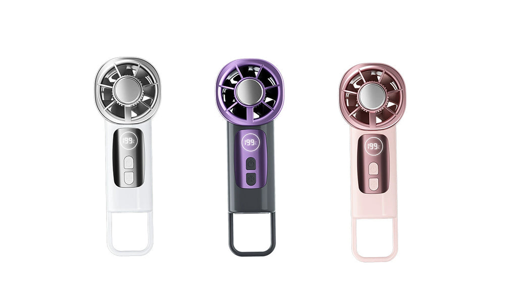 Portable Mini Clip Fan Rechargeable USB Cooling Fan with Hook Adjustable Wind Speed