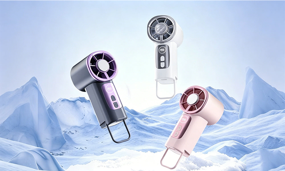 Portable Mini Clip Fan Rechargeable USB Cooling Fan with Hook Adjustable Wind Speed