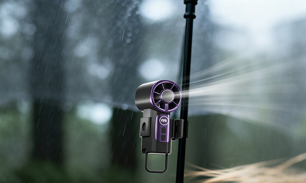 Portable Mini Clip Fan Rechargeable USB Cooling Fan with Hook Adjustable Wind Speed