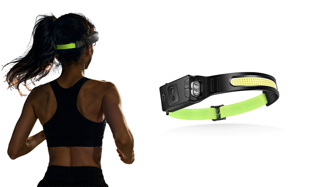 1/2PCS  Rechargeable COB LED Headlamp Motion Sensor Headlight for Outdoor Camping Running