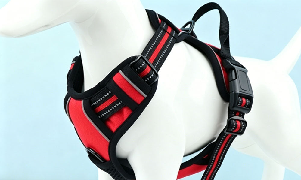 Adjustable Reflective Dog Harness and Leash Set Oxford Cloth Pet Chest Walking Set
