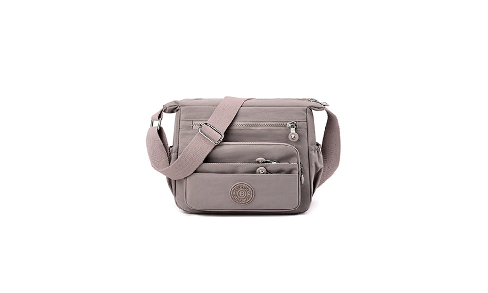 Women Crossbody Bag Multi Pocket Nylon Shoulder Bag for Travel Daily Use