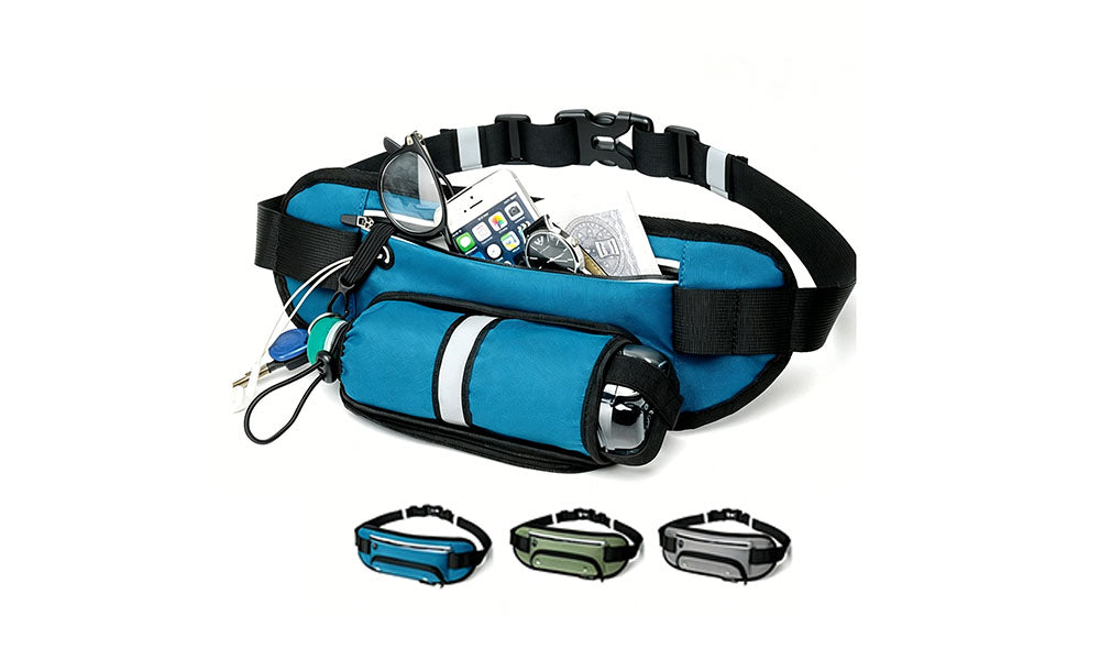 Adjustable Running Waist Bag Fanny Pack Water Resistant Phone Holder for Men Women