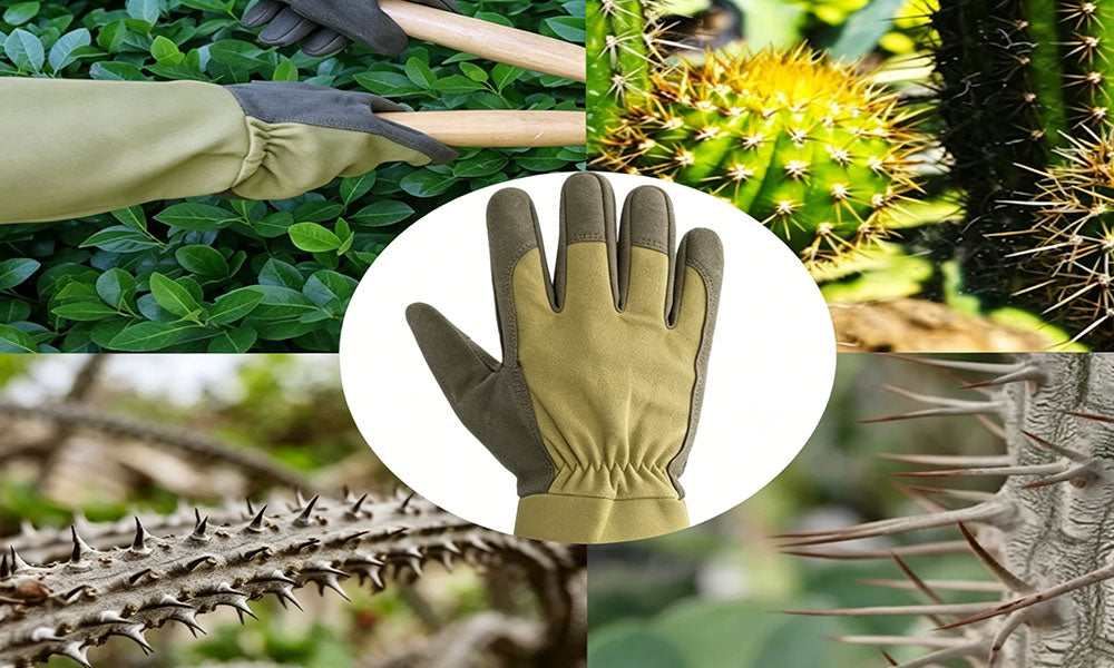 Long Gardening Work Gloves Anti Slip Protective Gloves for Yard Handling Welding