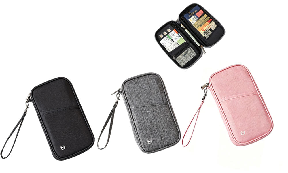 1/2PCS Travel Wallet Passport Holder Organizer Pouch for Cards Documents and Cash