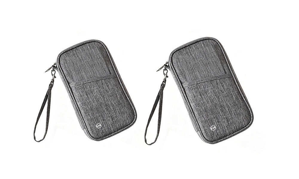 1/2PCS Travel Wallet Passport Holder Organizer Pouch for Cards Documents and Cash