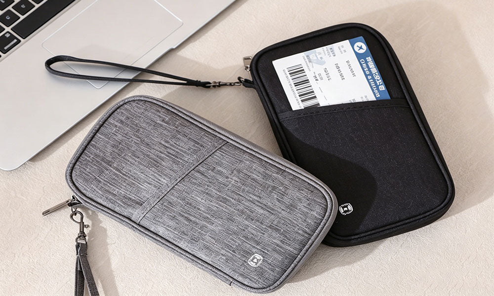 1/2PCS Travel Wallet Passport Holder Organizer Pouch for Cards Documents and Cash