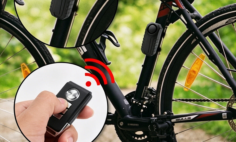 2 Set Wireless Motion Sensor Alarm for Bike Motorcycle Scooter with Remote Control