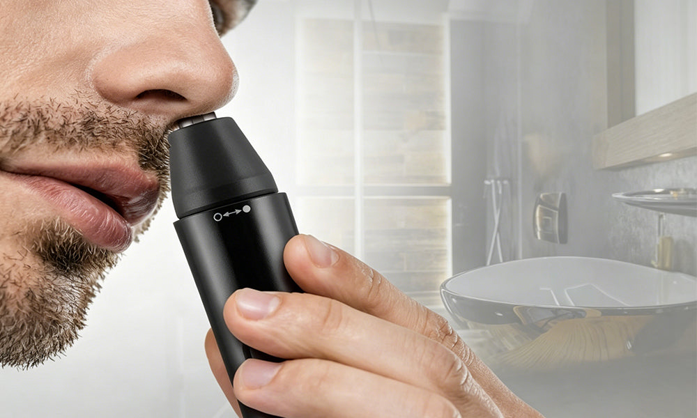 Rechargeable Nose Hair Trimmer for Men Cordless Nasal Eyebrow Grooming Tool