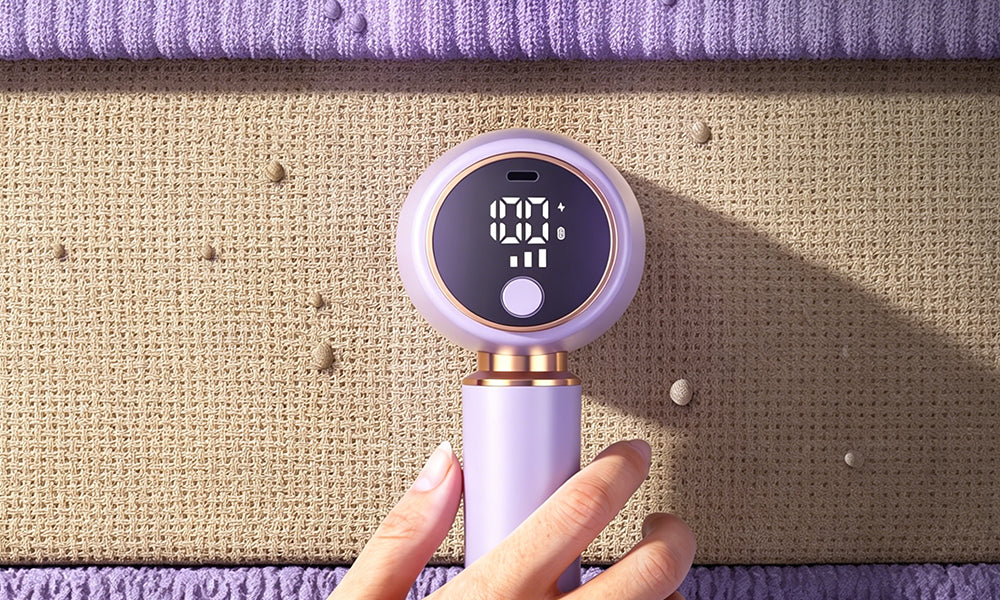 Rechargeable Fabric Shaver Electric Lint Remover with LED Display for Clothes