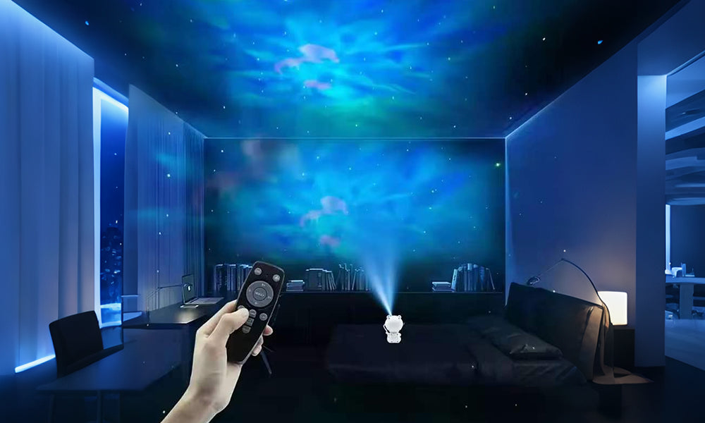 Mini Astronaut Galaxy Projector Night Light Starry Sky Lamp with Remote Control