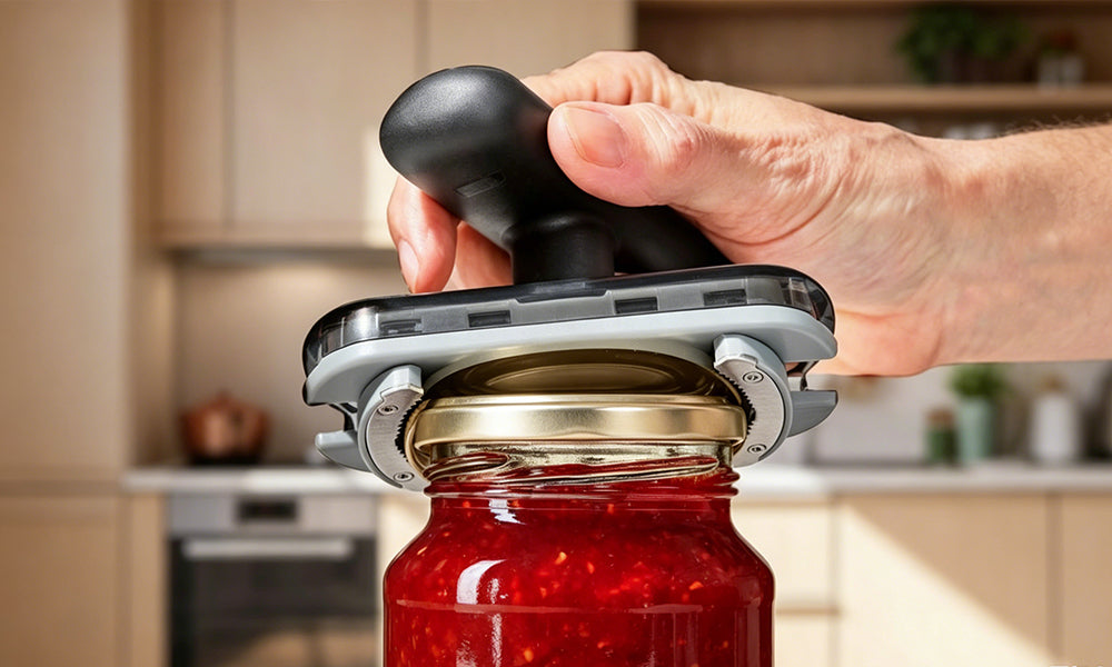 4PCS Easy Grip Jar Opener for Easy Lid Removal Adjustable Kitchen Lid Opener