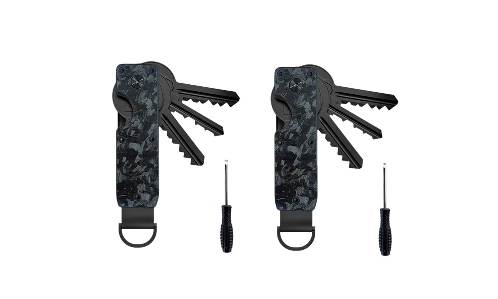 1/2 PCS Metal Key Organizer Key Holder Aluminum Alloy Keychain for 2 to 6 Keys