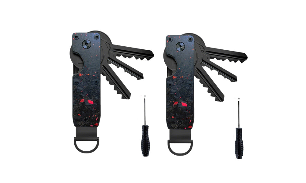 1/2 PCS Metal Key Organizer Key Holder Aluminum Alloy Keychain for 2 to 6 Keys